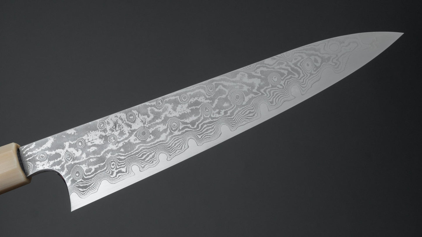 Hitohira Kikuchiyo Yohei VG-10 Damascus Gyuto 210mm Ebony Handle (Limited)