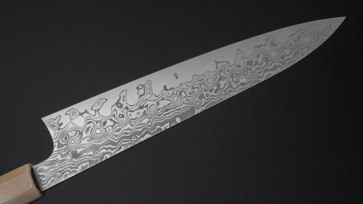 Hitohira Kikuchiyo Yohei VG-10 Damascus Gyuto 210mm Ebony Handle (Limited)