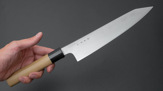 Hitohira KH Stainless Kiritsuke Gyuto 210mm Ho Wood Handle (D-Shape)