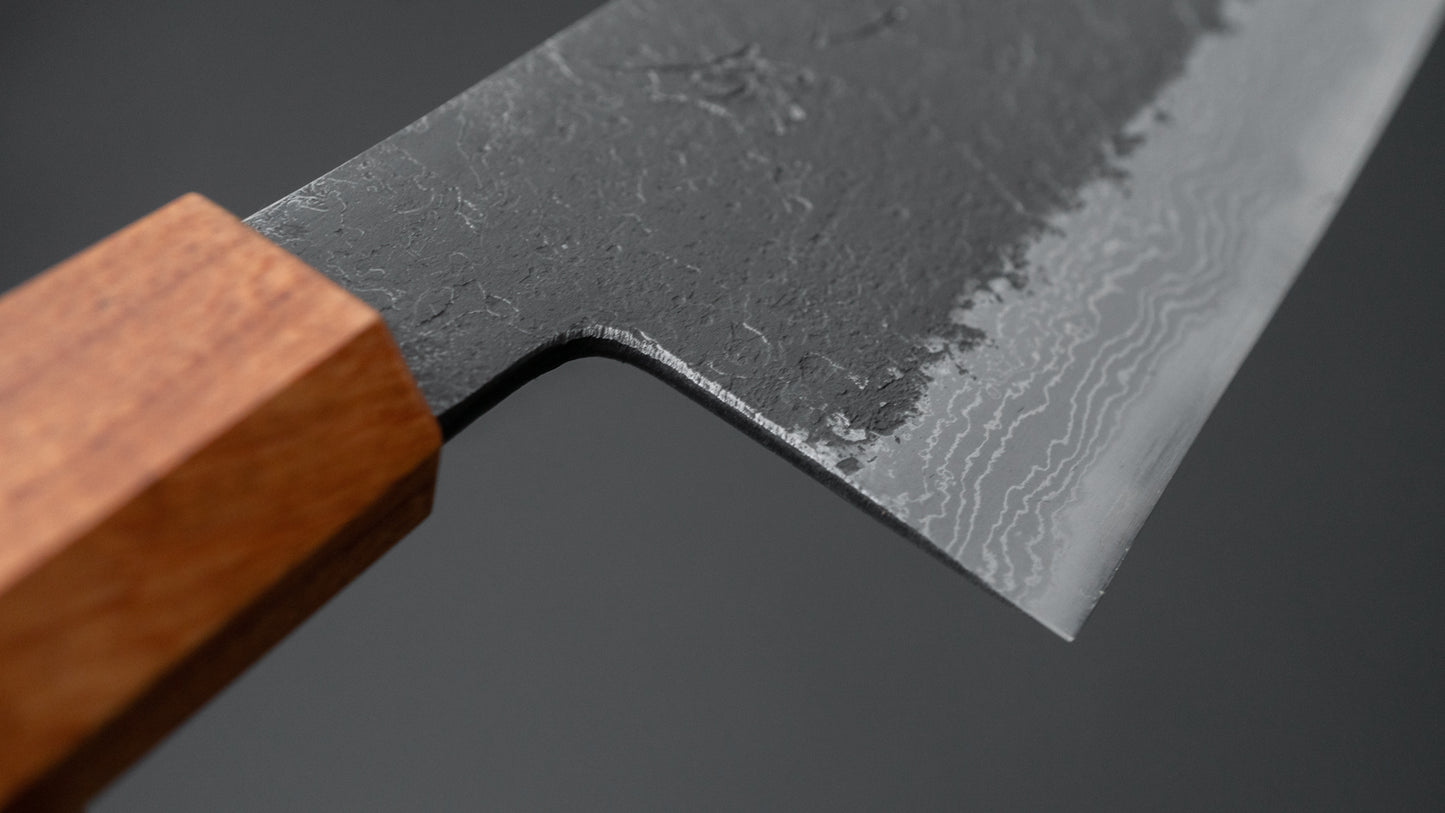 Ajikataya White #2 Nashiji Damascus Gyuto 210mm Keyaki Zelkova Handle