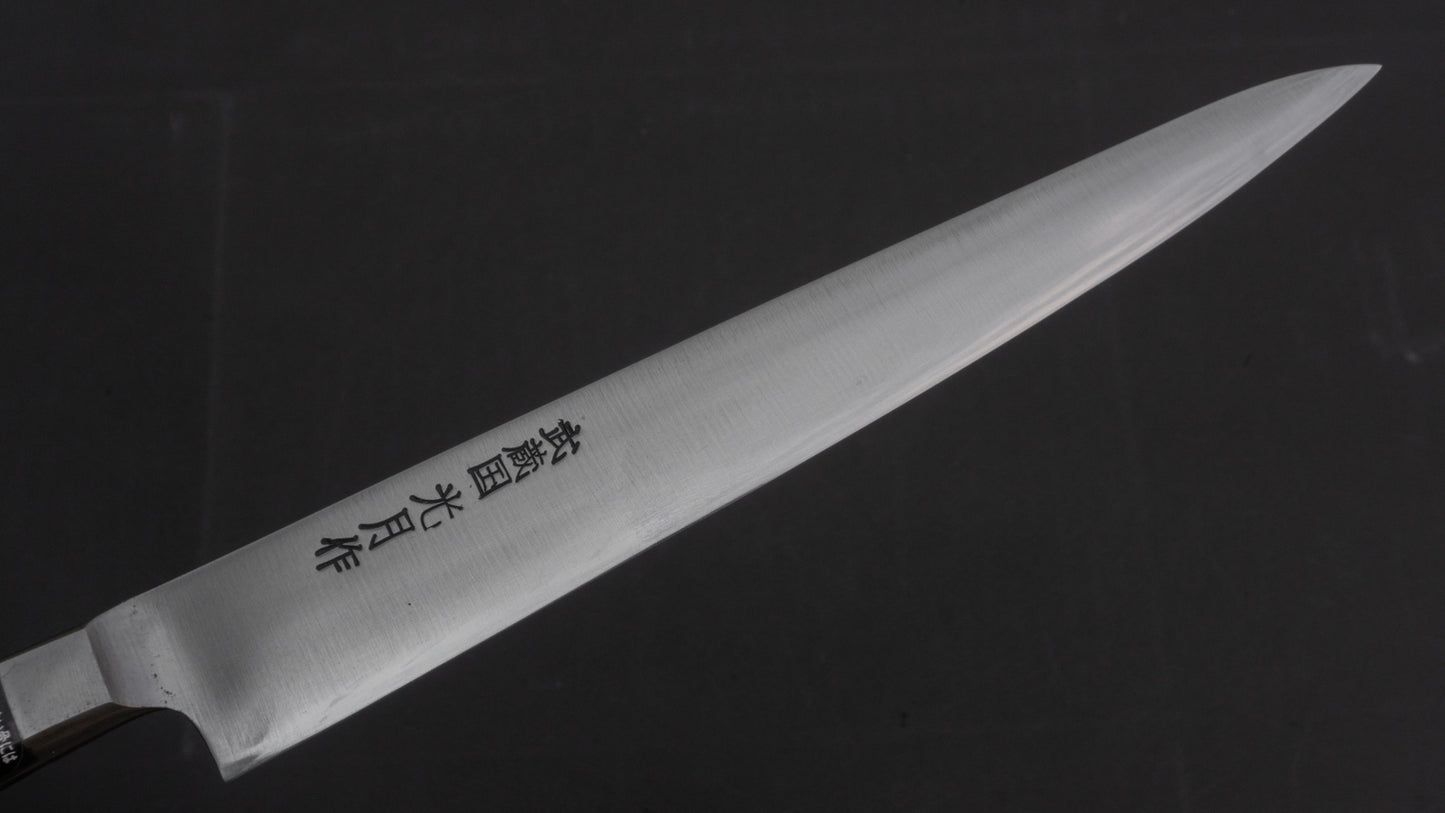 Kogetsu Carbon Sujihiki 240mm Pakka Handle