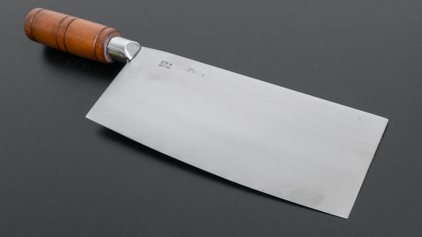 Hitohira Stainless Clad Chinese Cleaver 200mm Beechwood Handle