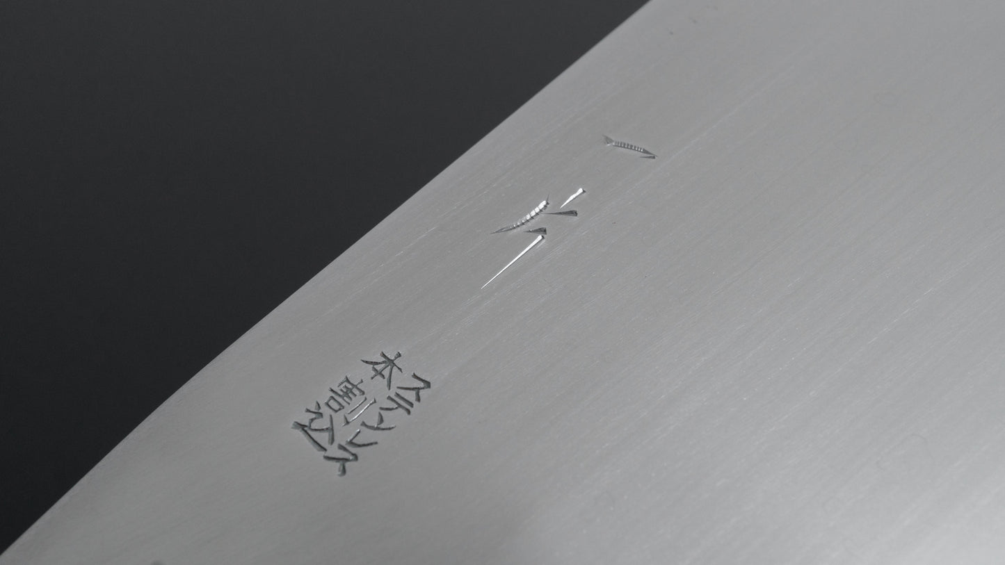 Hitohira Stainless Clad Chinese Cleaver 200mm Beechwood Handle