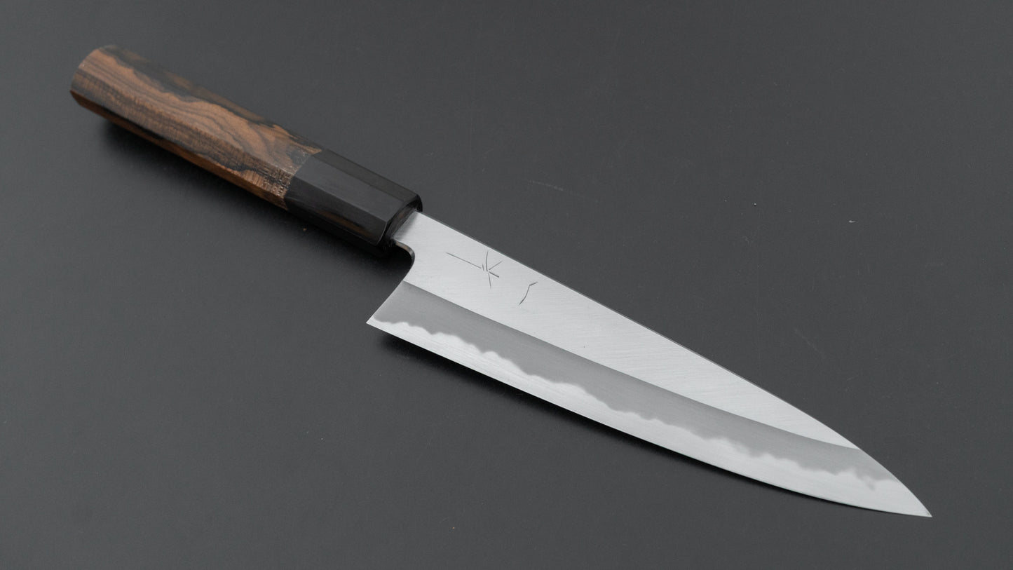 Hitohira Tanaka Kyuzo Blue #1 Migaki Petty 165mm Ziricote Handle