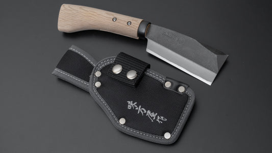 Ajikataya Kurouchi Hatchet 105mm Oak Handle (Double Bevel)