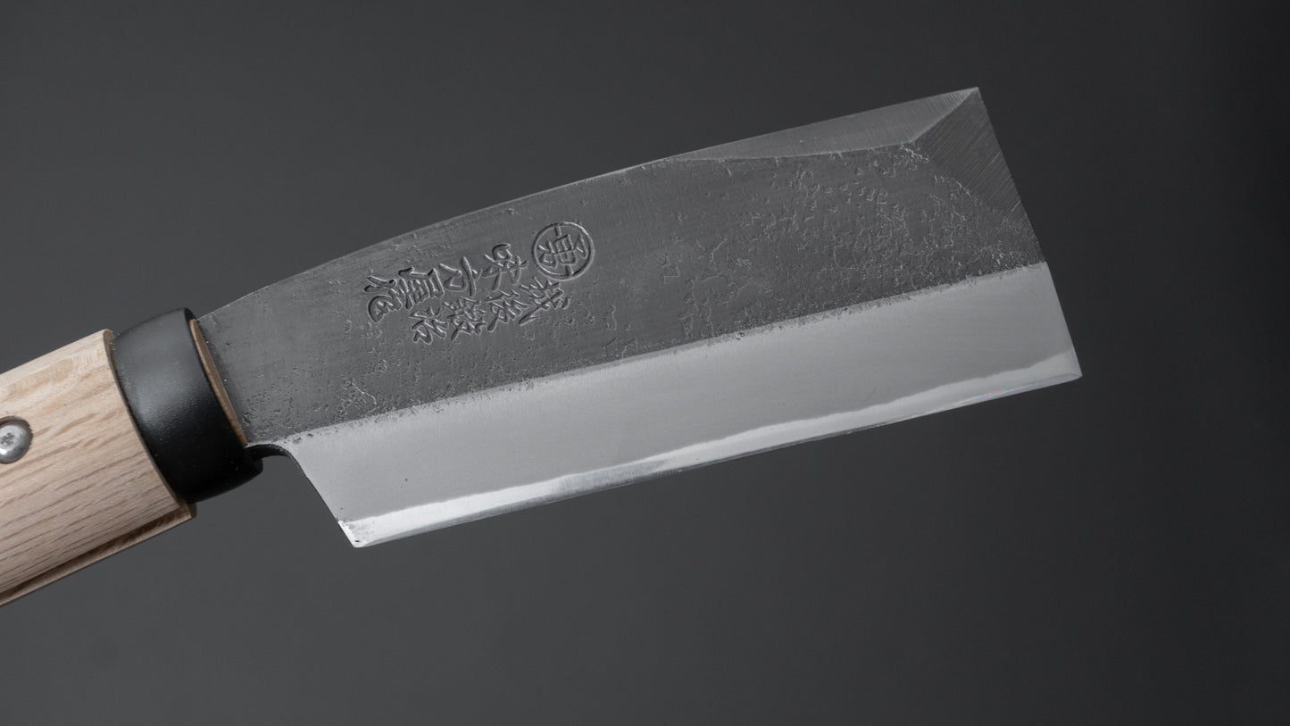 Ajikataya Kurouchi Bijl 105 mm eiken handvat (dubbele schuine kant) 