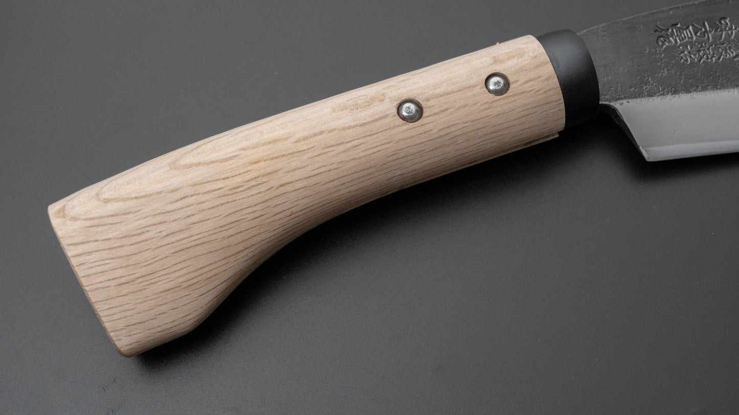 Ajikataya Kurouchi Bijl 105 mm eiken handvat (dubbele schuine kant) 