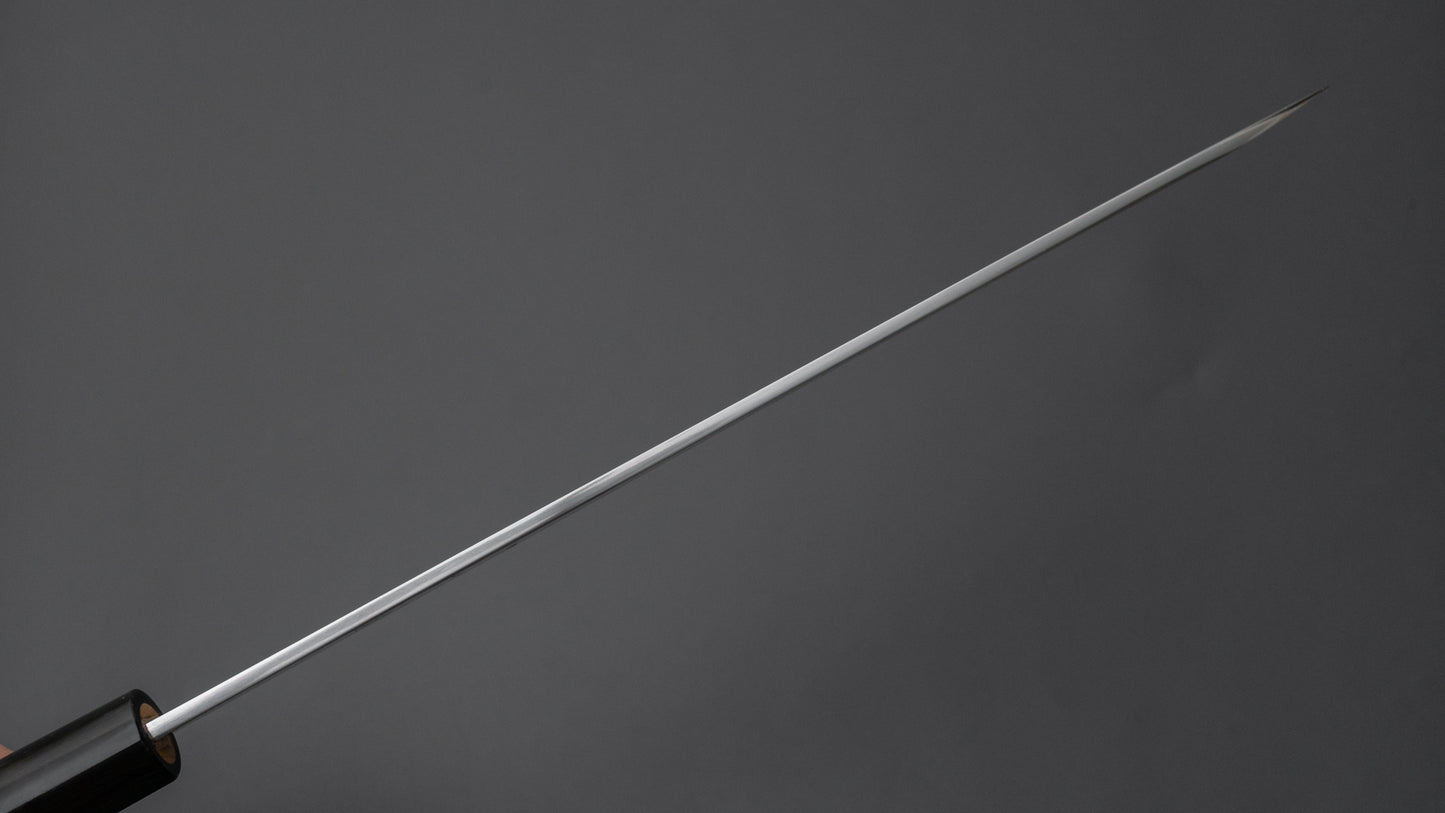 Hitohira Tanaka Manzo Blue #1 Yanagiba 240mm Ho Wood Handle (D-Shape/ Saya)