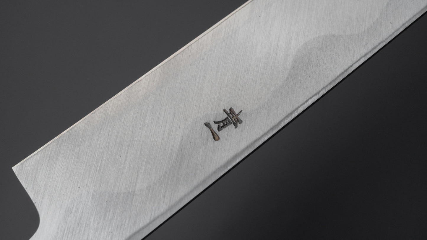 Hitohira Tanaka Manzo Blue #1 Yanagiba 240mm Ho Wood Handle (D-Shape/ Saya)