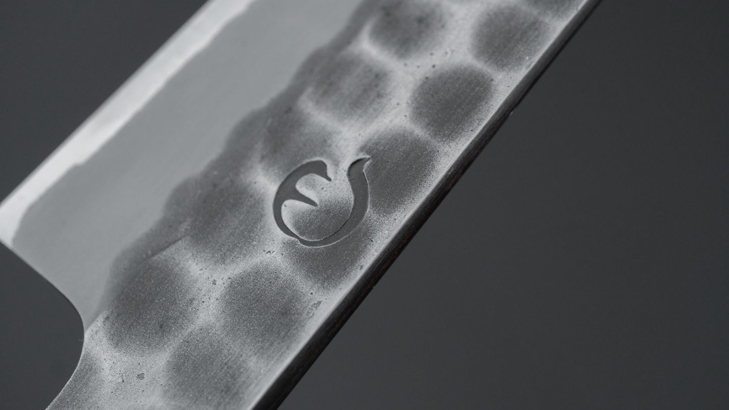 Hitohira Hinode Tsuchime White #2 Stainless Clad Petty 135mm Taihei Ho Wood Handle