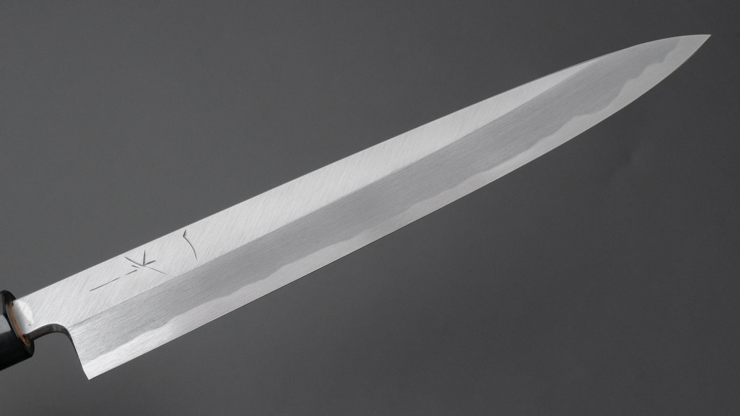 Hitohira Tanaka Manzo Blue #1 Yanagiba 210mm Ho Wood Handle (D-Shape/ Saya)