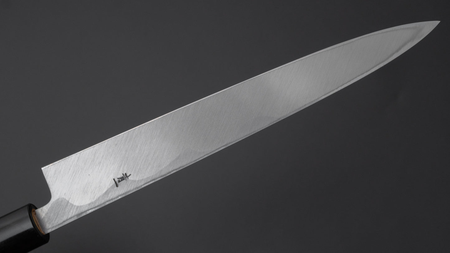 Hitohira Tanaka Manzo Blue #1 Yanagiba 210mm Ho Wood Handle (D-Shape/ Saya)