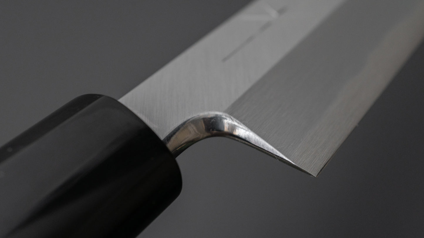 Hitohira Tanaka Manzo Blue #1 Yanagiba 210mm Ho Wood Handle (D-Shape/ Saya)