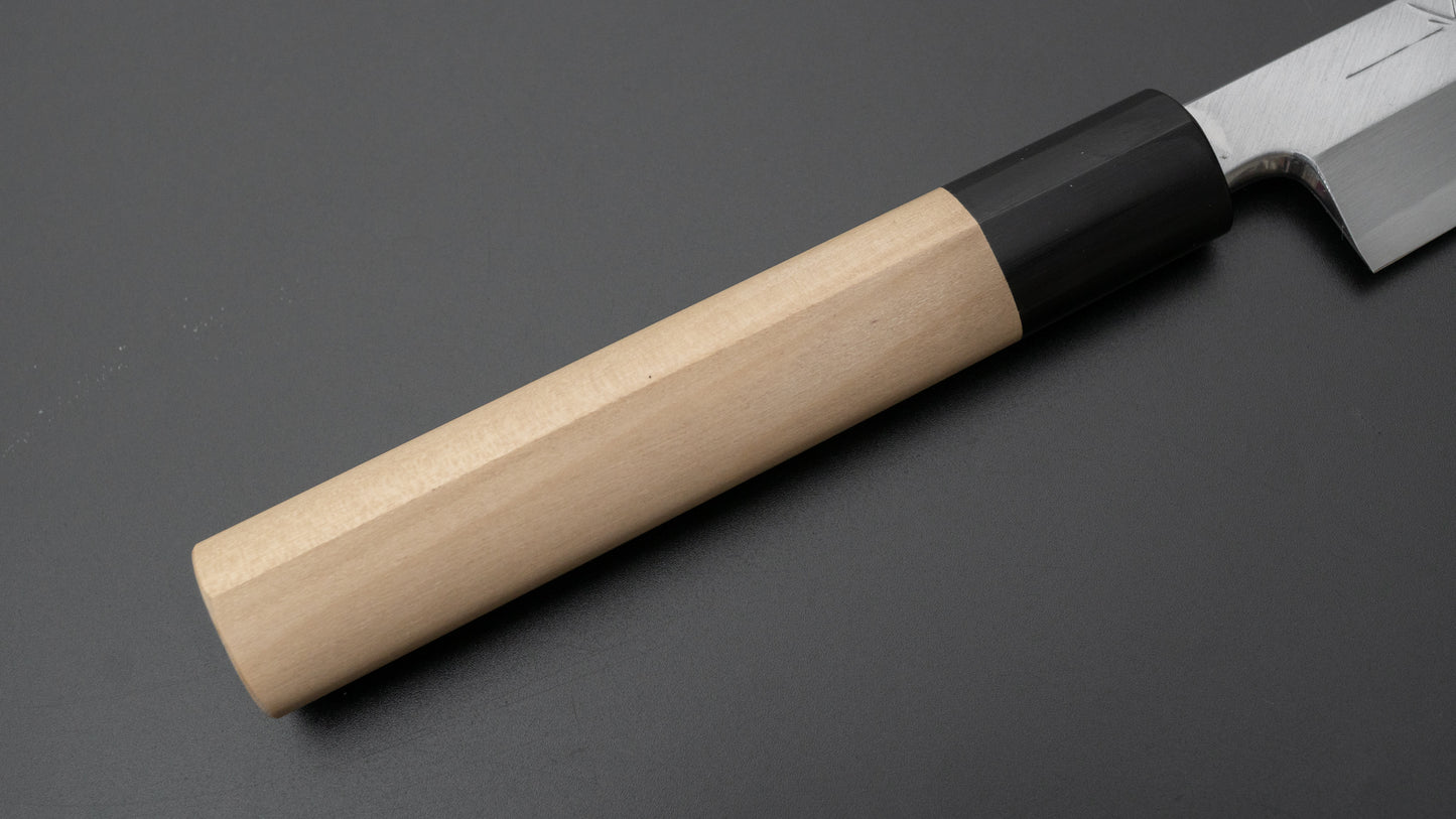 Hitohira Tanaka Manzo Blue #1 Yanagiba 210mm Ho Wood Handle (D-Shape/ Saya)