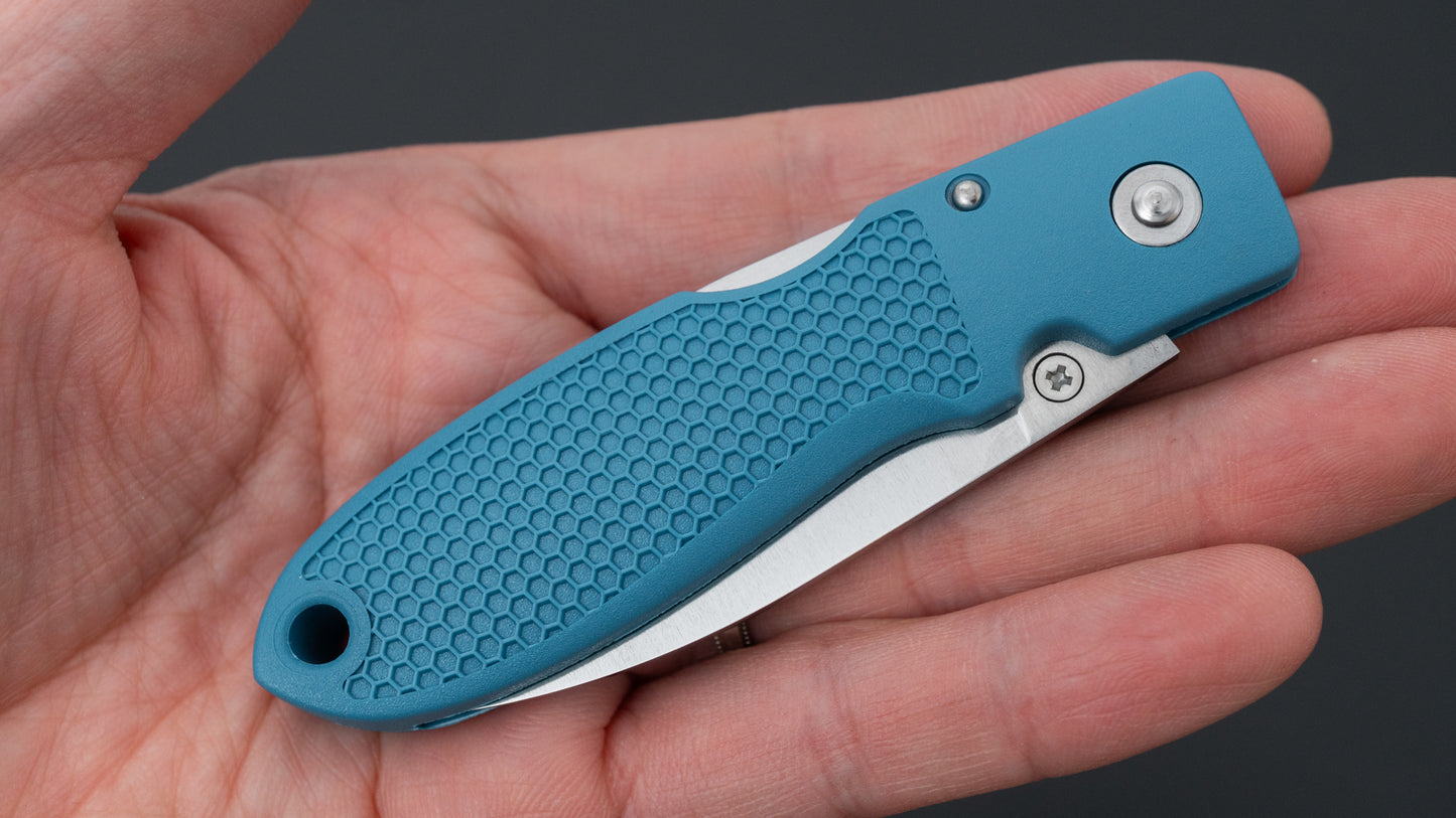 MOKI Coupe Folding Knife Grilon Handle (Grayish Blue)