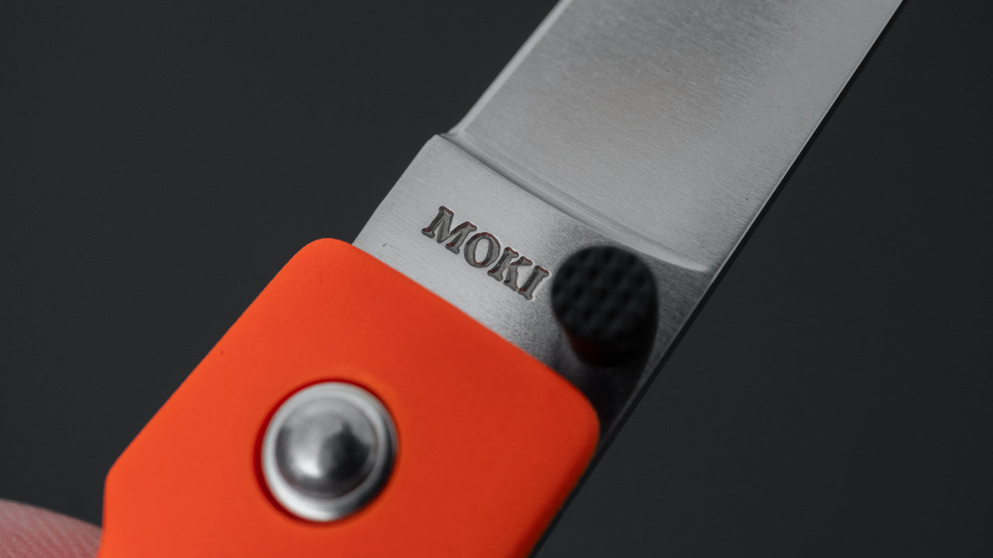 MOKI Coupe Folding Knife Grilon Handle (Rescue Orange)