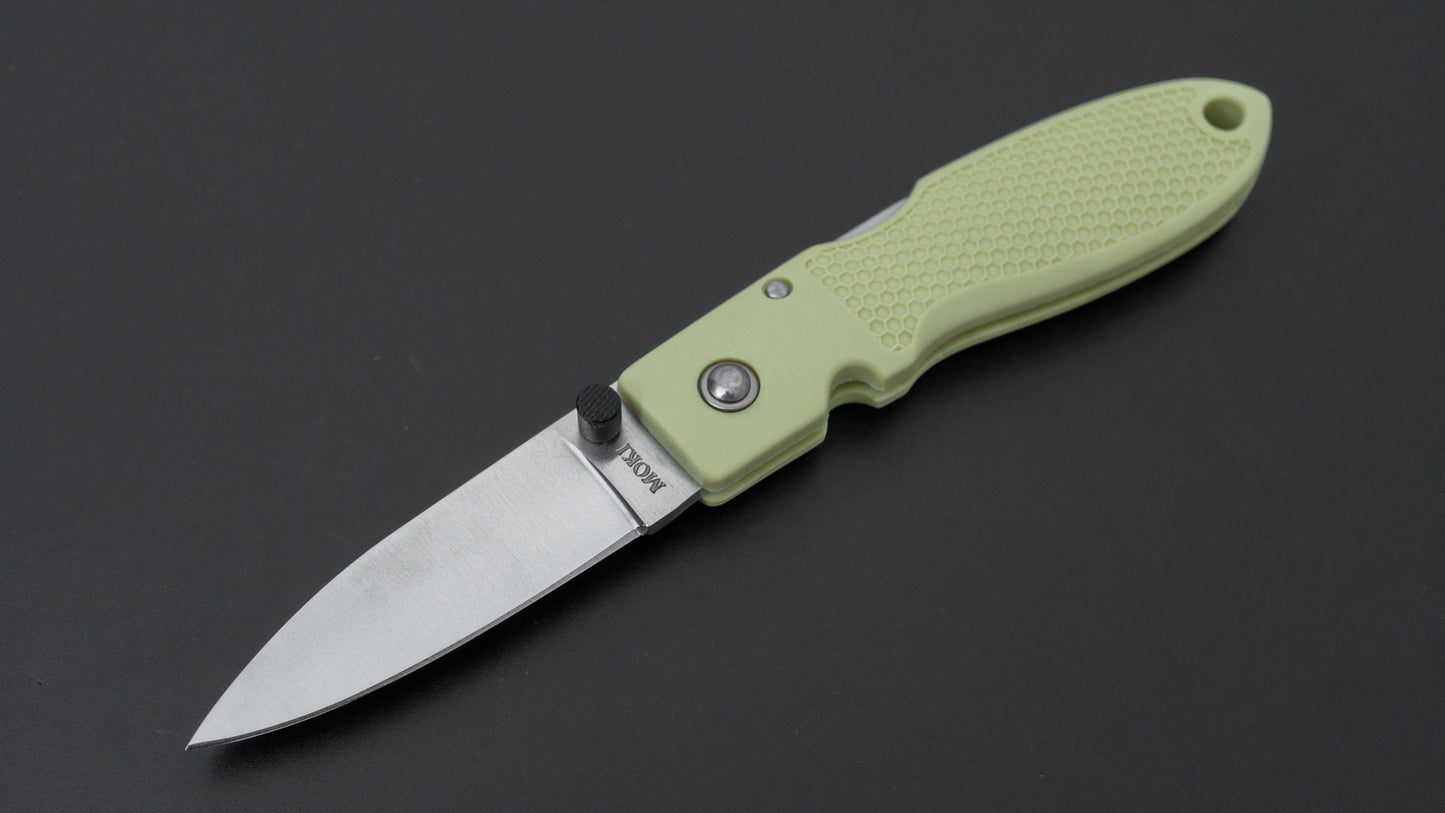 MOKI Coupe Folding Knife Grilon Handle (Cream Green)