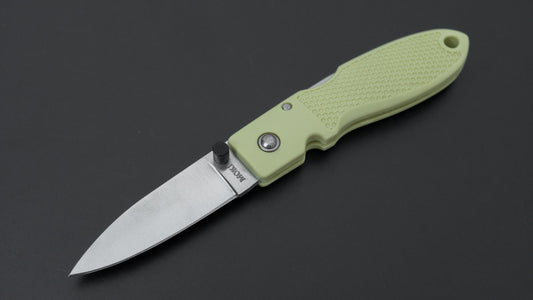 MOKI Coupe Folding Knife Grilon Handle (Cream Green)