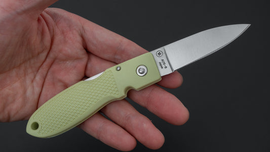 MOKI Coupe Folding Knife Grilon Handle (Cream Green)