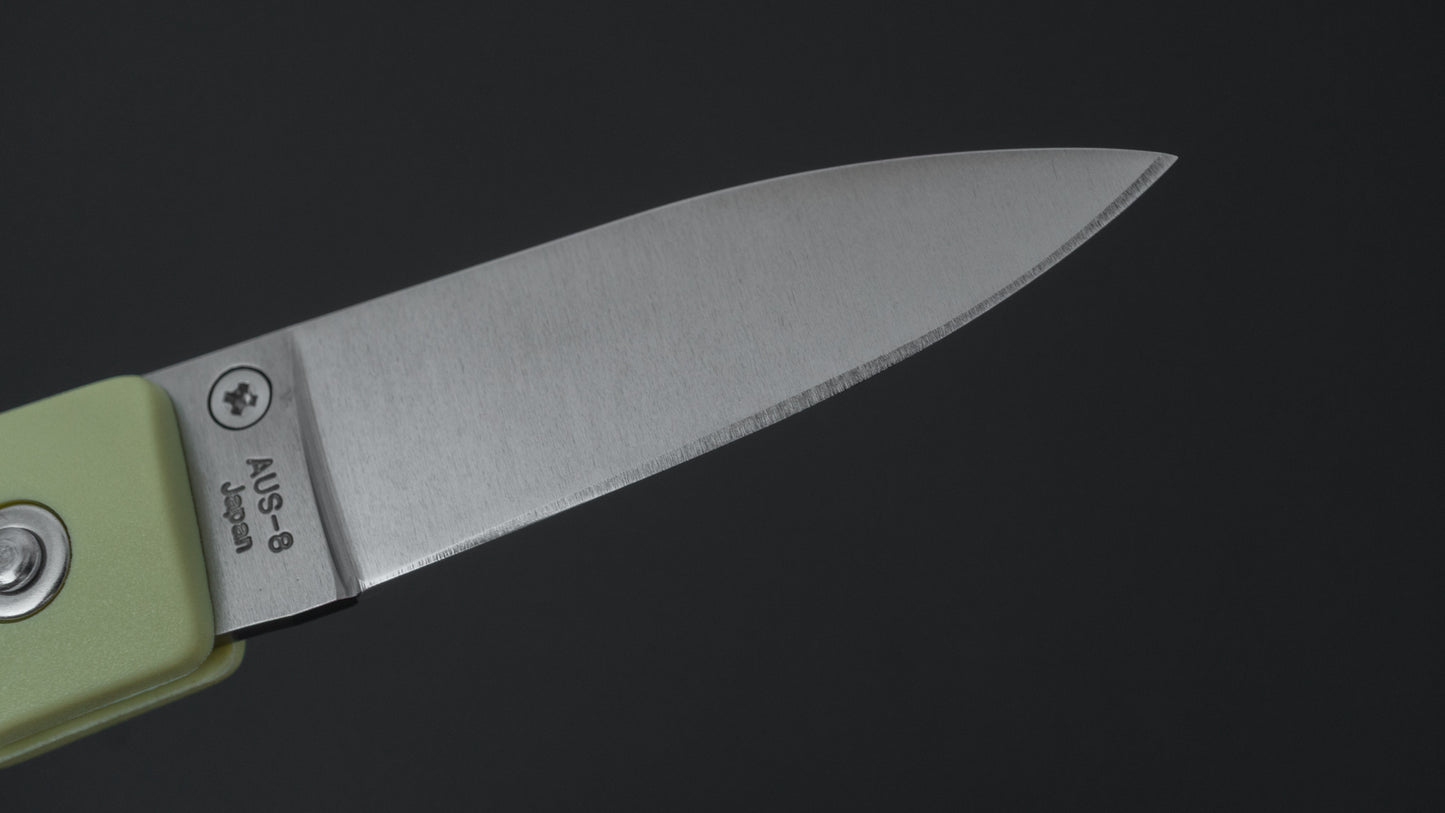 MOKI Coupe Folding Knife Grilon Handle (Cream Green)