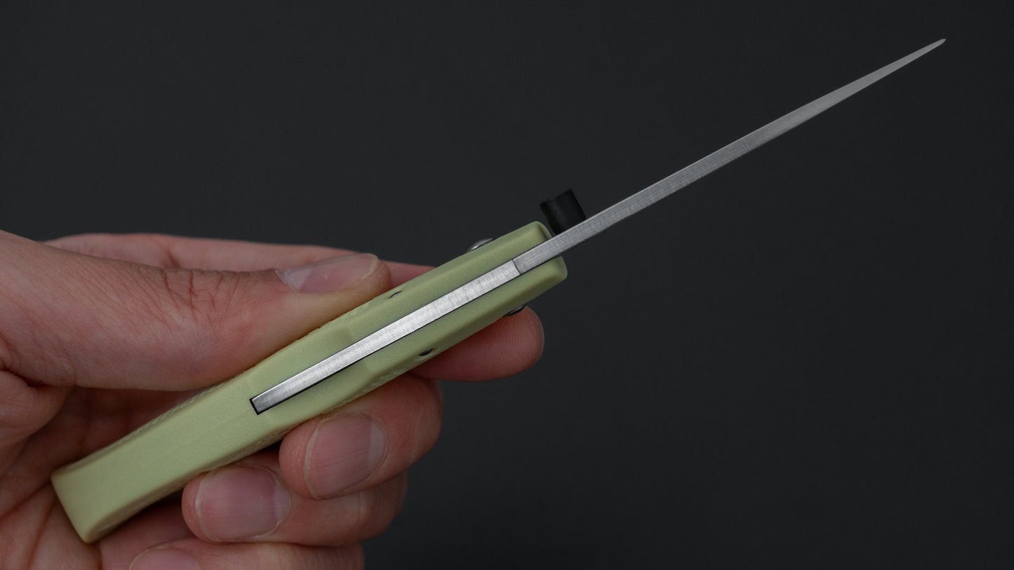 MOKI Coupe Folding Knife Grilon Handle (Cream Green)
