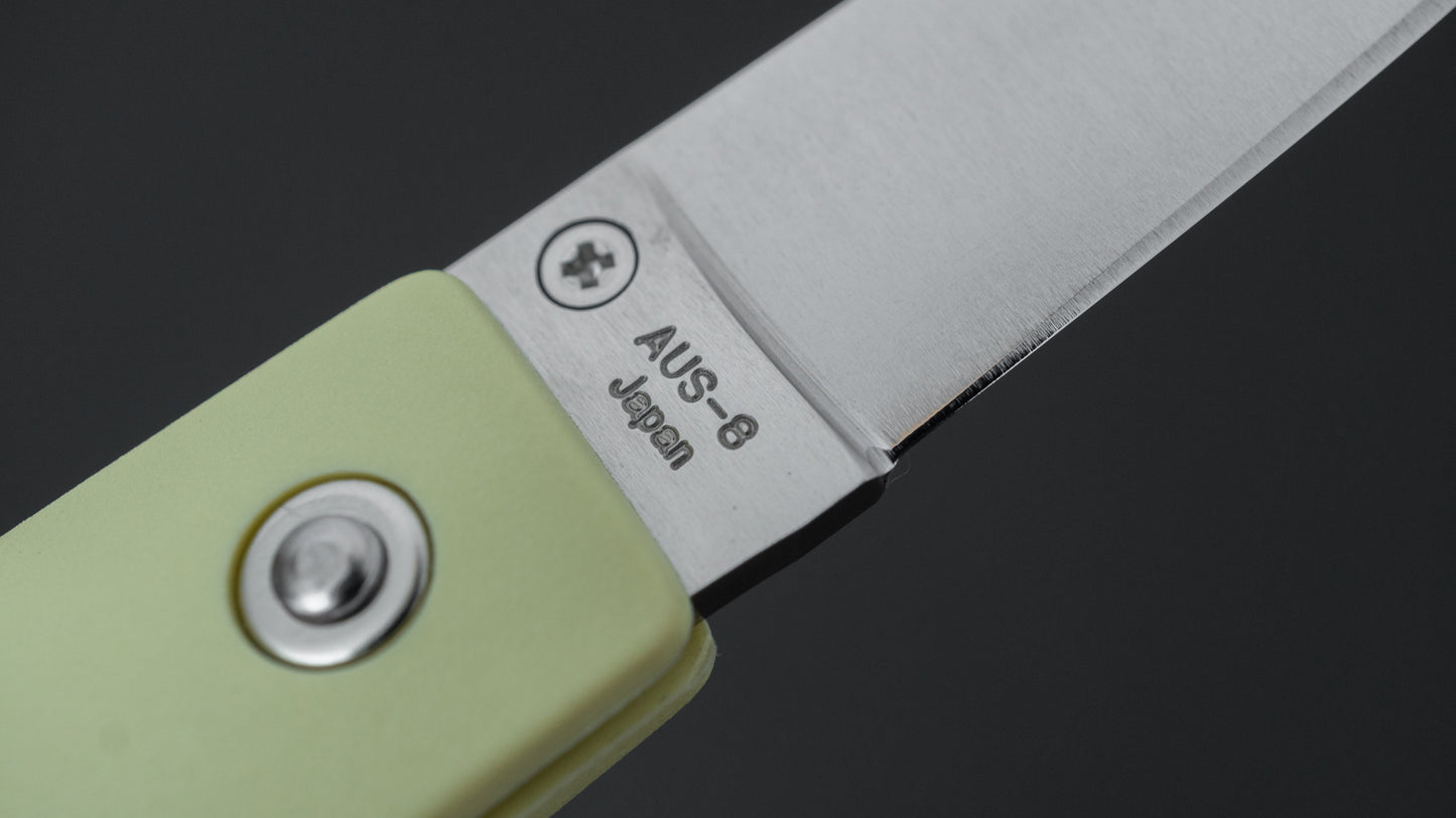 MOKI Coupe Folding Knife Grilon Handle (Cream Green)