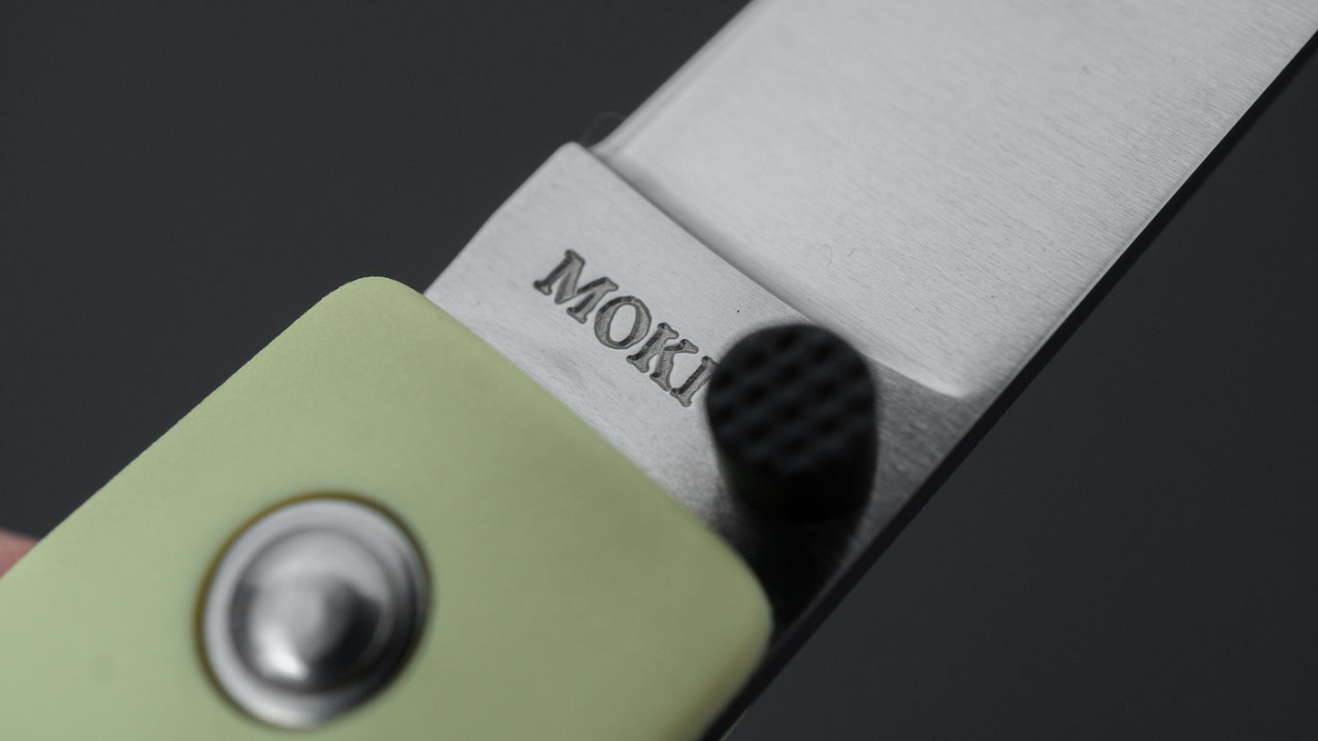 MOKI Coupe Folding Knife Grilon Handle (Cream Green)