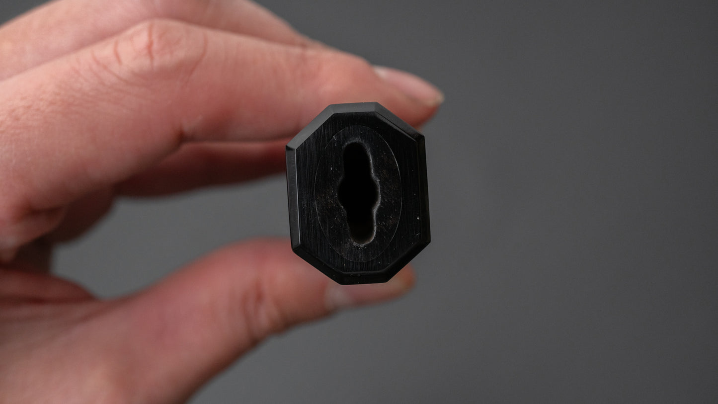 Hitohira WB Ebony x Buffalo Horn Handle with Aluminum Spacer (Gyuto/ Santoku/ Nakiri)