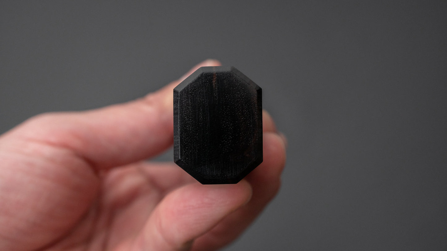 Hitohira WB Ebony x Buffalo Horn Handle with Aluminum Spacer (Gyuto/ Santoku/ Nakiri)