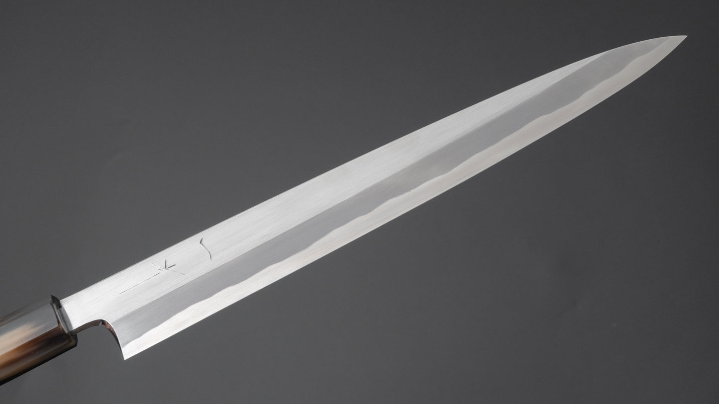 Hitohira Togashi White #1 Tachi Yanagiba 270mm Ebony Handle (Saya)