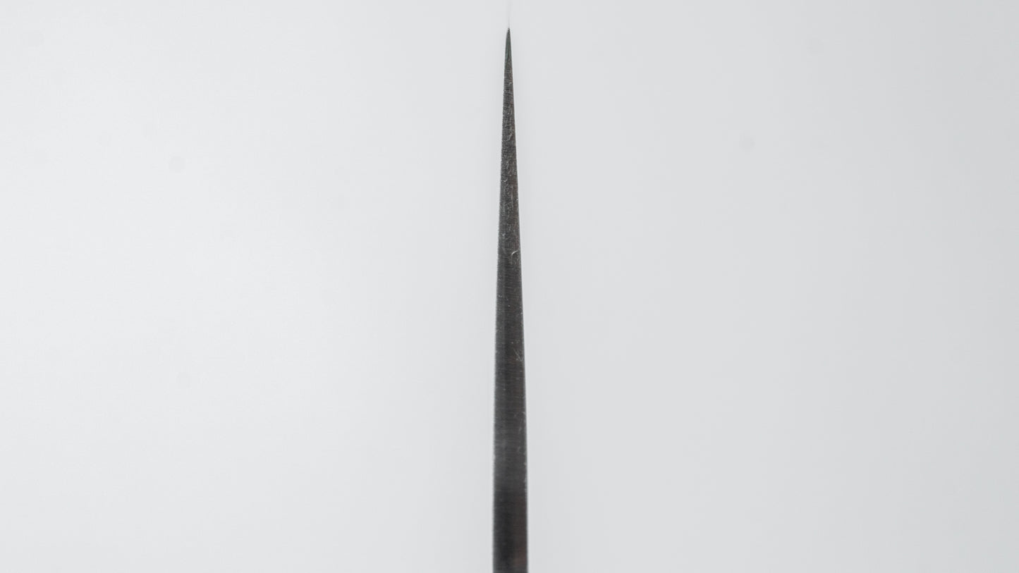 Hitohira Imojiya Blue #2 Stainless Clad Santoku 165mm Pakka Handle