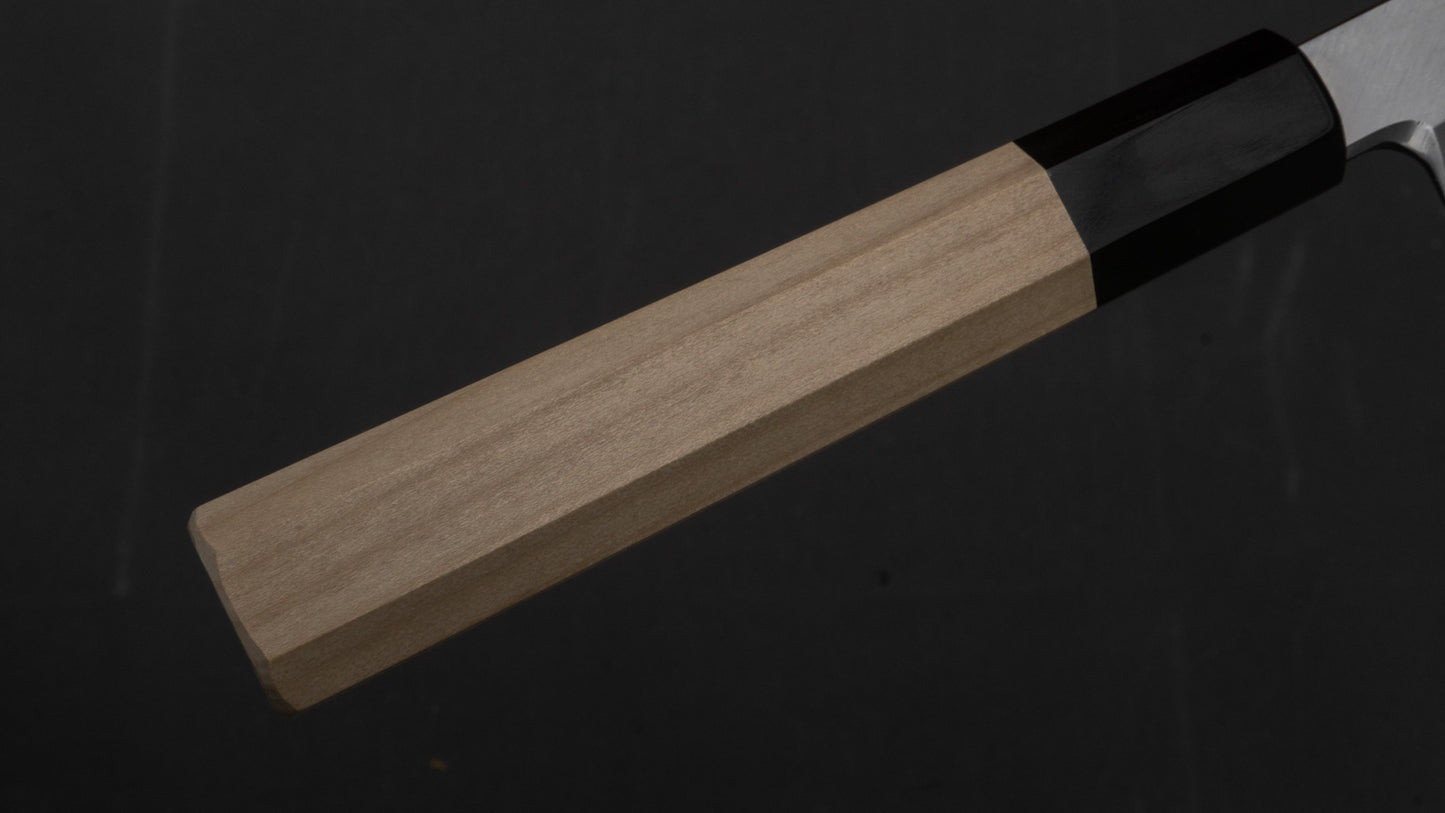 Hitohira Kikuchiyo Manzo Blue #2 Yanagiba 210mm Ho Wood Handle (Saya)