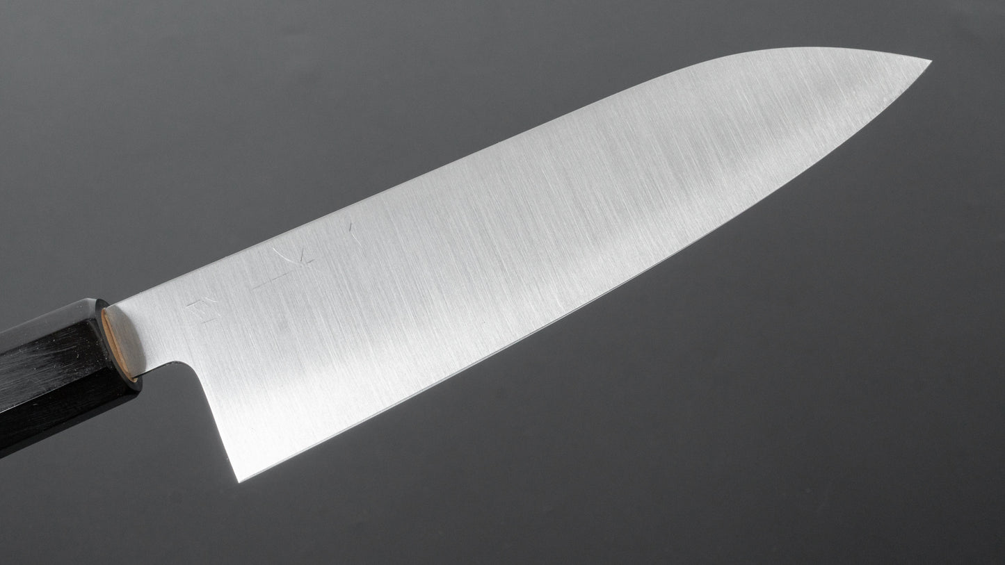 Hitohira AH Hagane Santoku 180mm Ho Wood Handle