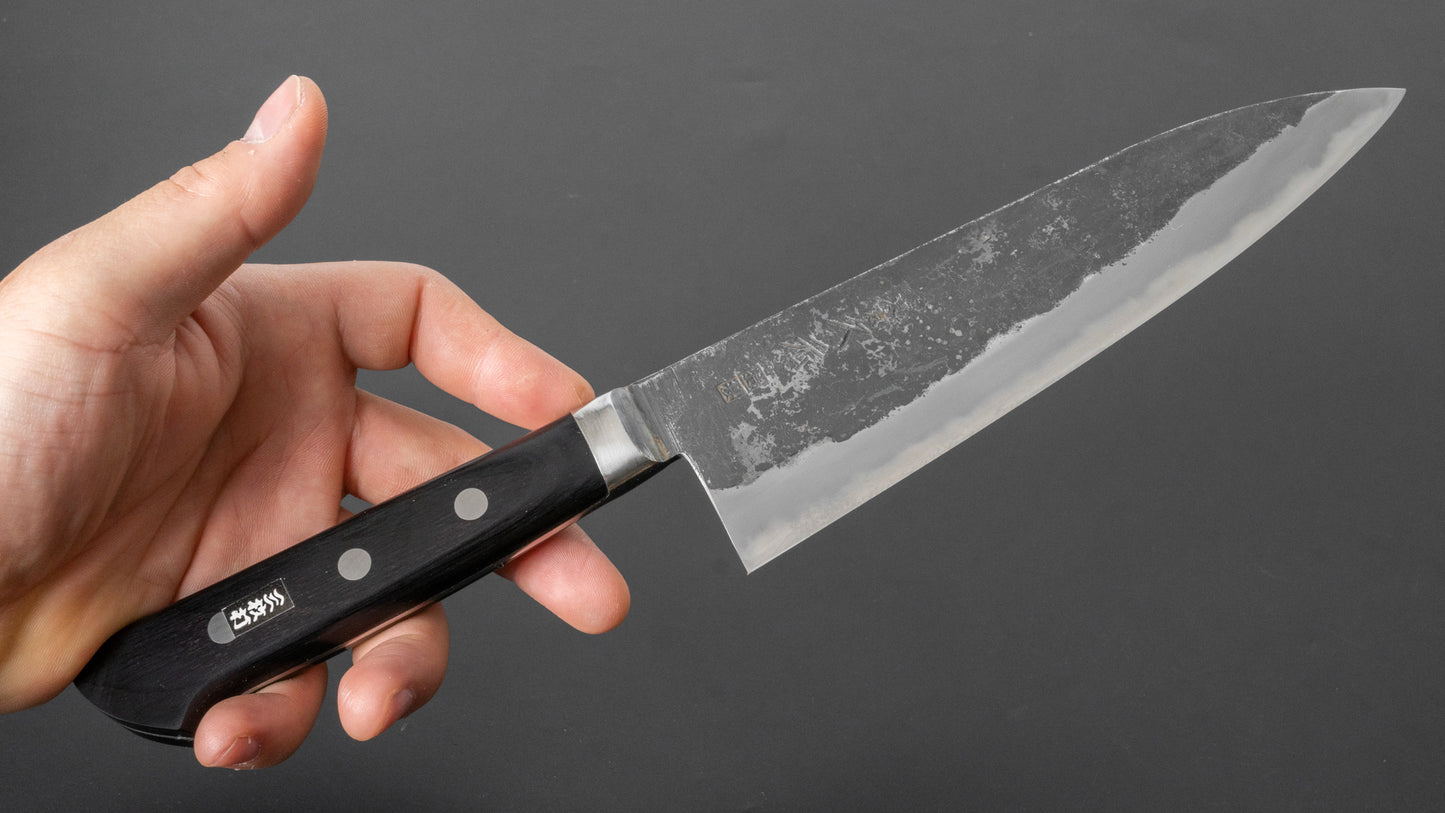 Morihei Hisamoto Kurouchi White #1 Gyuto 180mm Pakka Handle (Fine Finish)