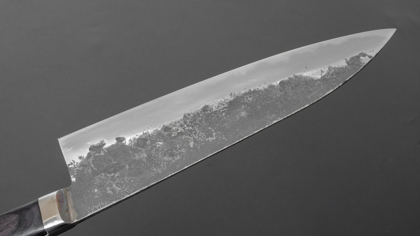 Morihei Hisamoto Kurouchi White #1 Gyuto 180mm Pakka Handle (Fine Finish)