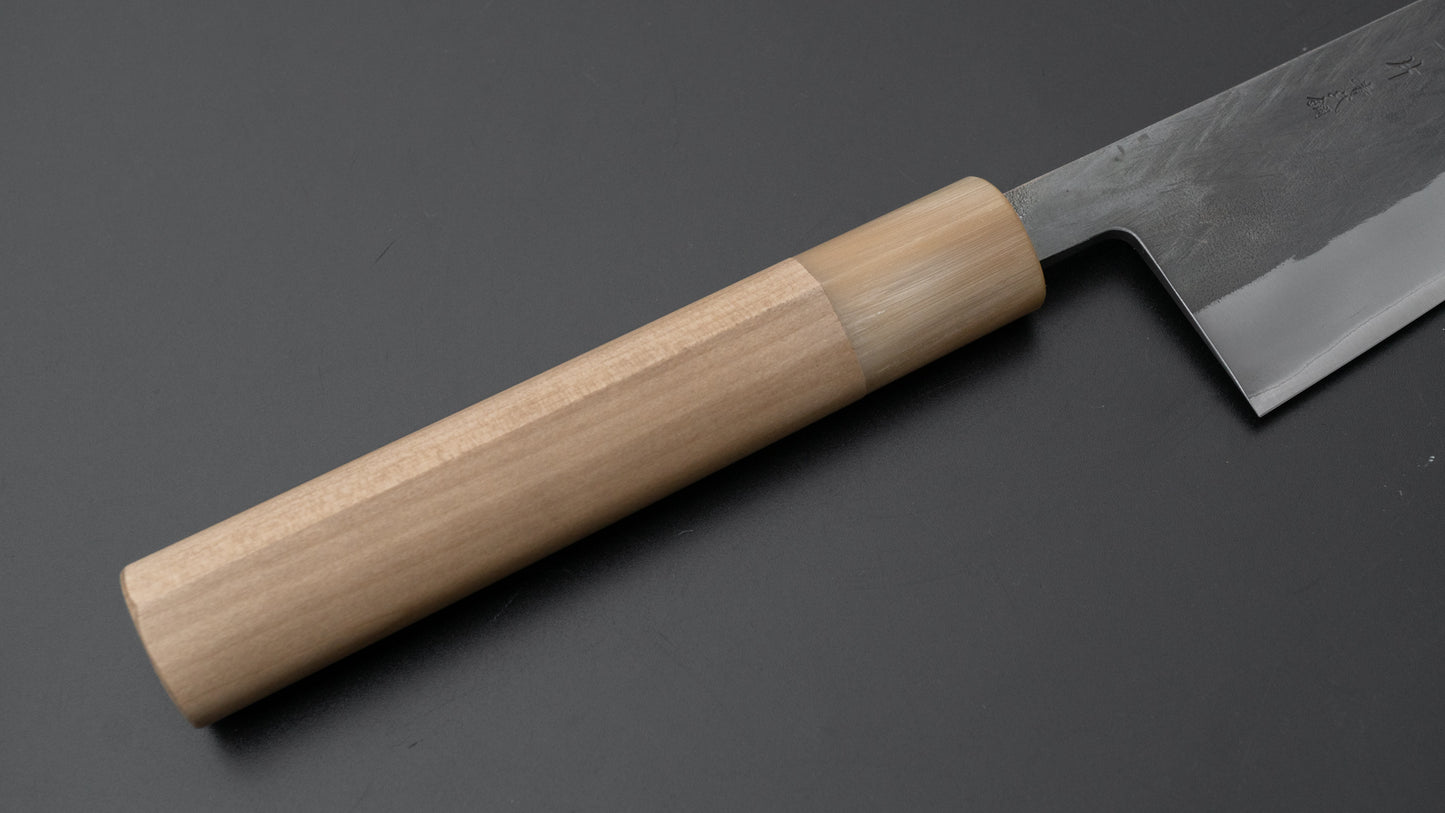 Hitohira TD Blue #2 Stainless Clad Kurouchi Bunka 170mm Ho Wood Handle (D-Shape)