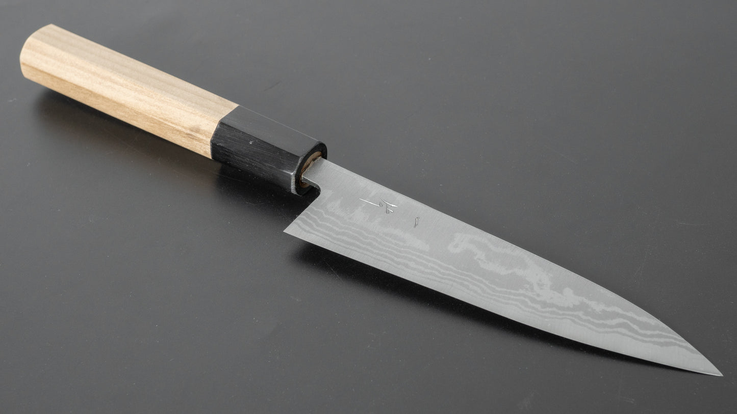 Hitohira GR Blue #2 Damascus Petty 135mm Ho Wood Handle
