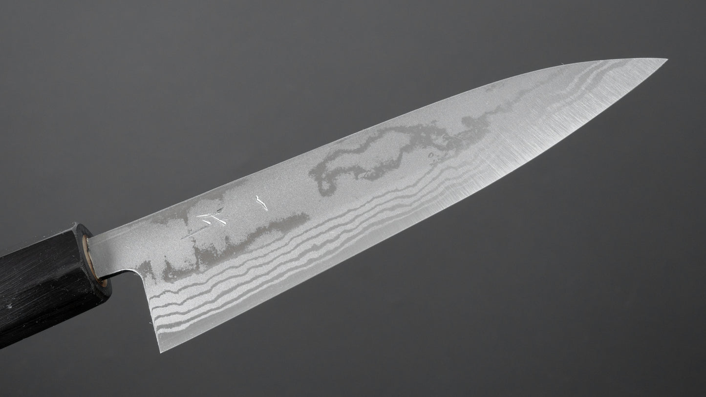 Hitohira GR Blue #2 Damascus Petty 135mm Ho Wood Handle