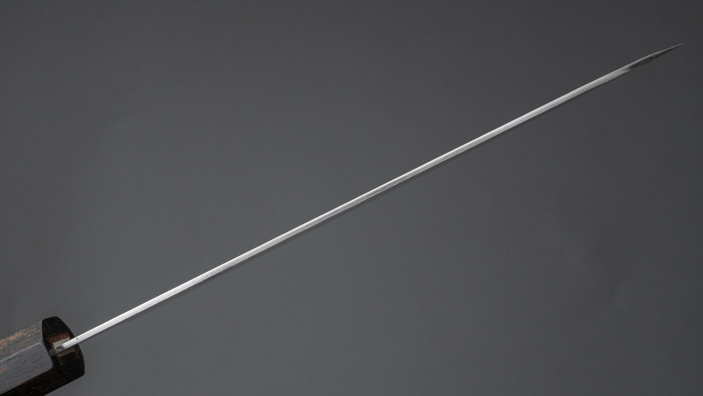 Hitohira NM Tsuchime Gyuto 180 mm walnoot handvat (Ziricote ferrule)