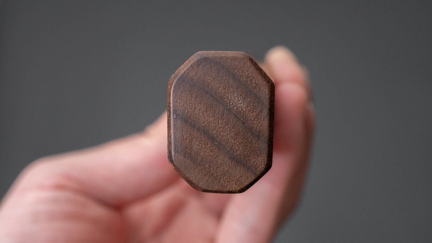 Hitohira NM Tsuchime Gyuto 180 mm walnoot handvat (Ziricote ferrule)