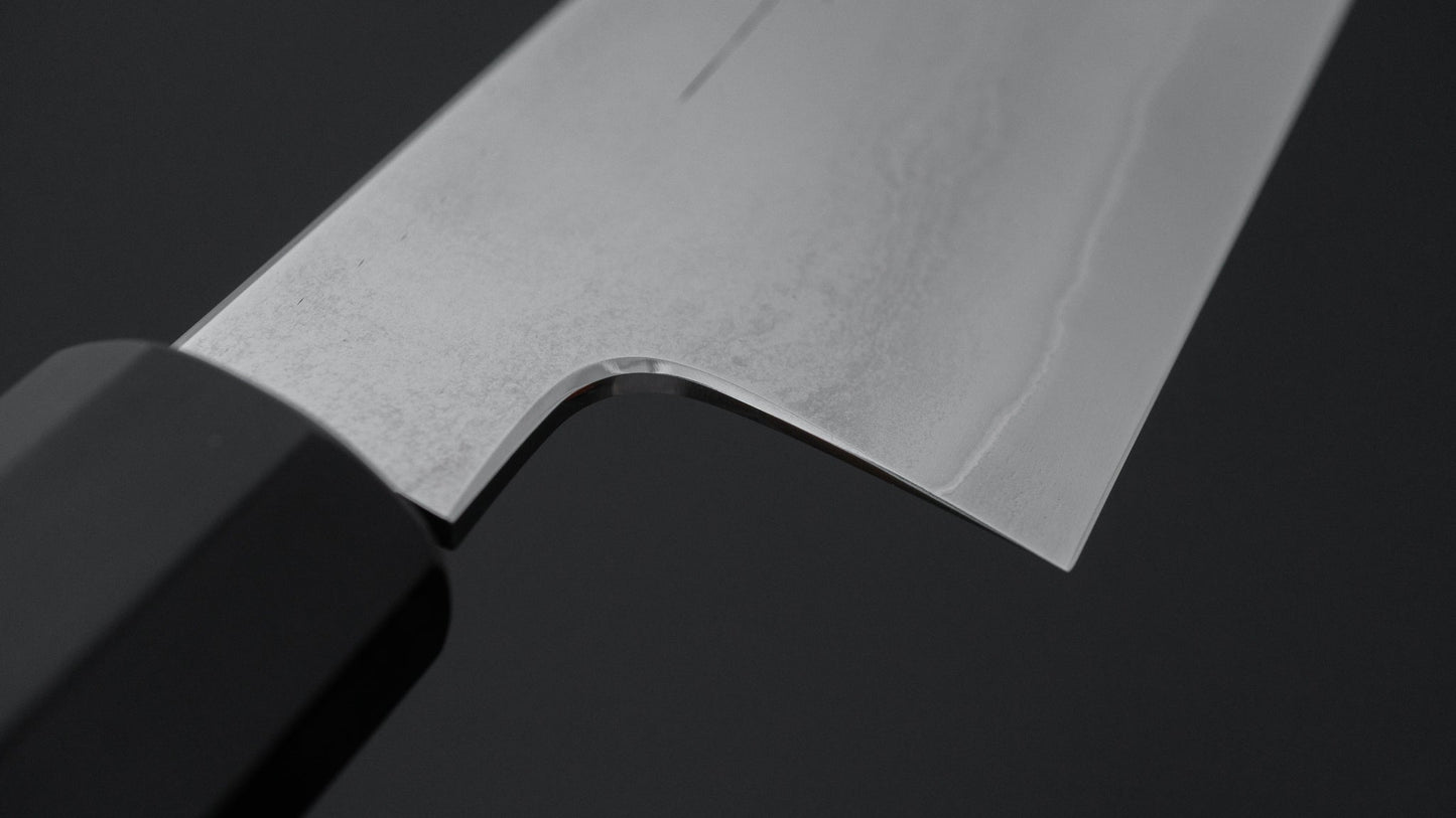 Tetsujin Silver #3 Metal Flow Gyuto 210mm Taihei Makassar Ebony Handle