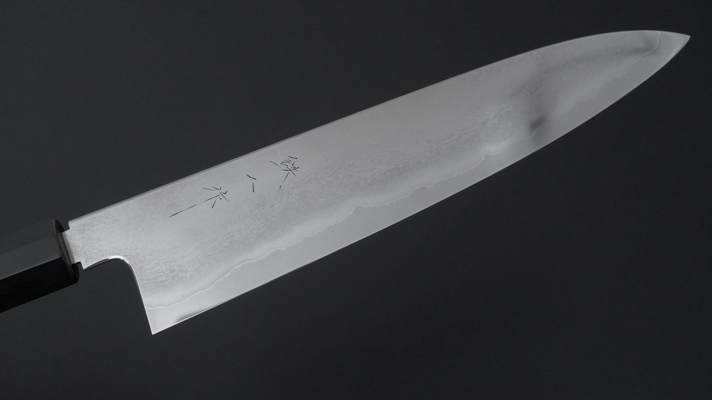 Tetsujin Silver #3 Metal Flow Gyuto 240mm Taihei Makassar Ebony Handle