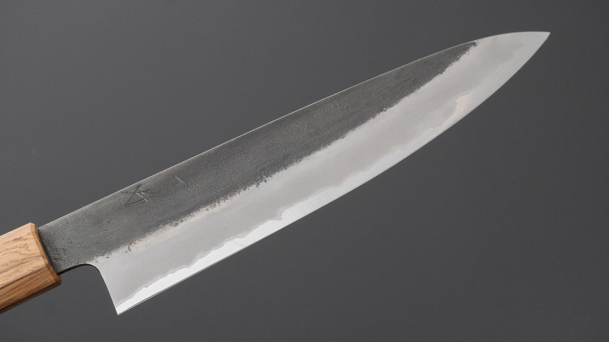 Hitohira Hinode Nashiji White #2 Stainless Clad Sujihiki 210mm Wood Handle