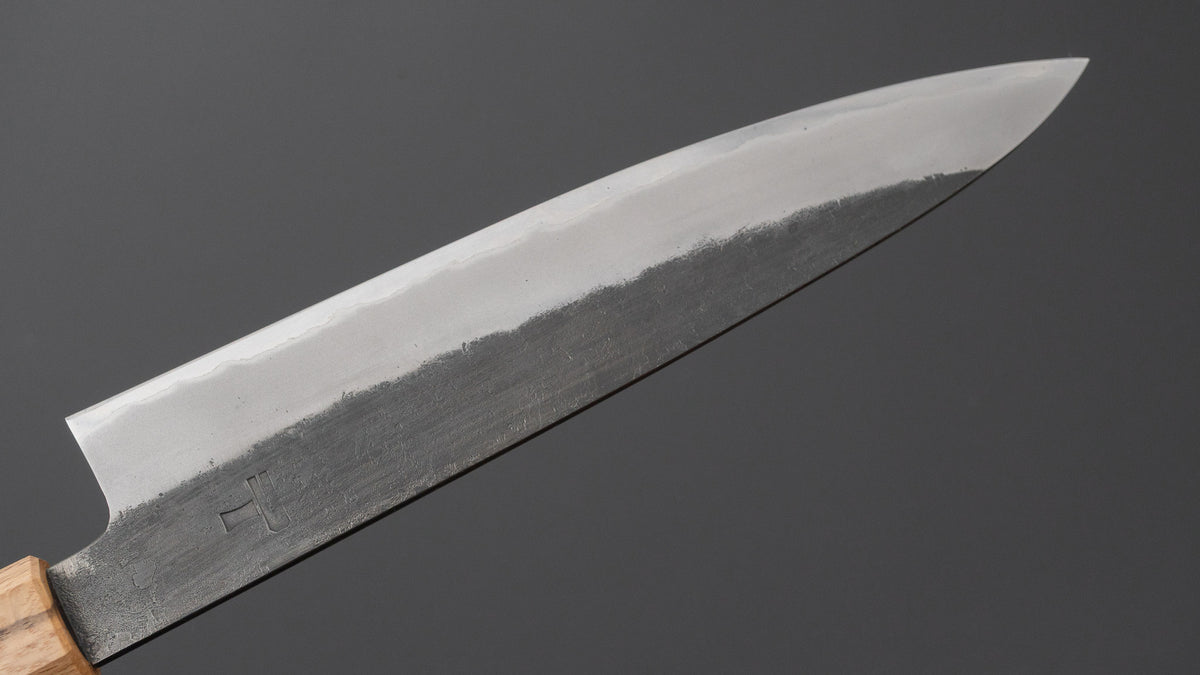 Hitohira Hinode Nashiji White #2 Stainless Clad Sujihiki 210mm Wood Handle