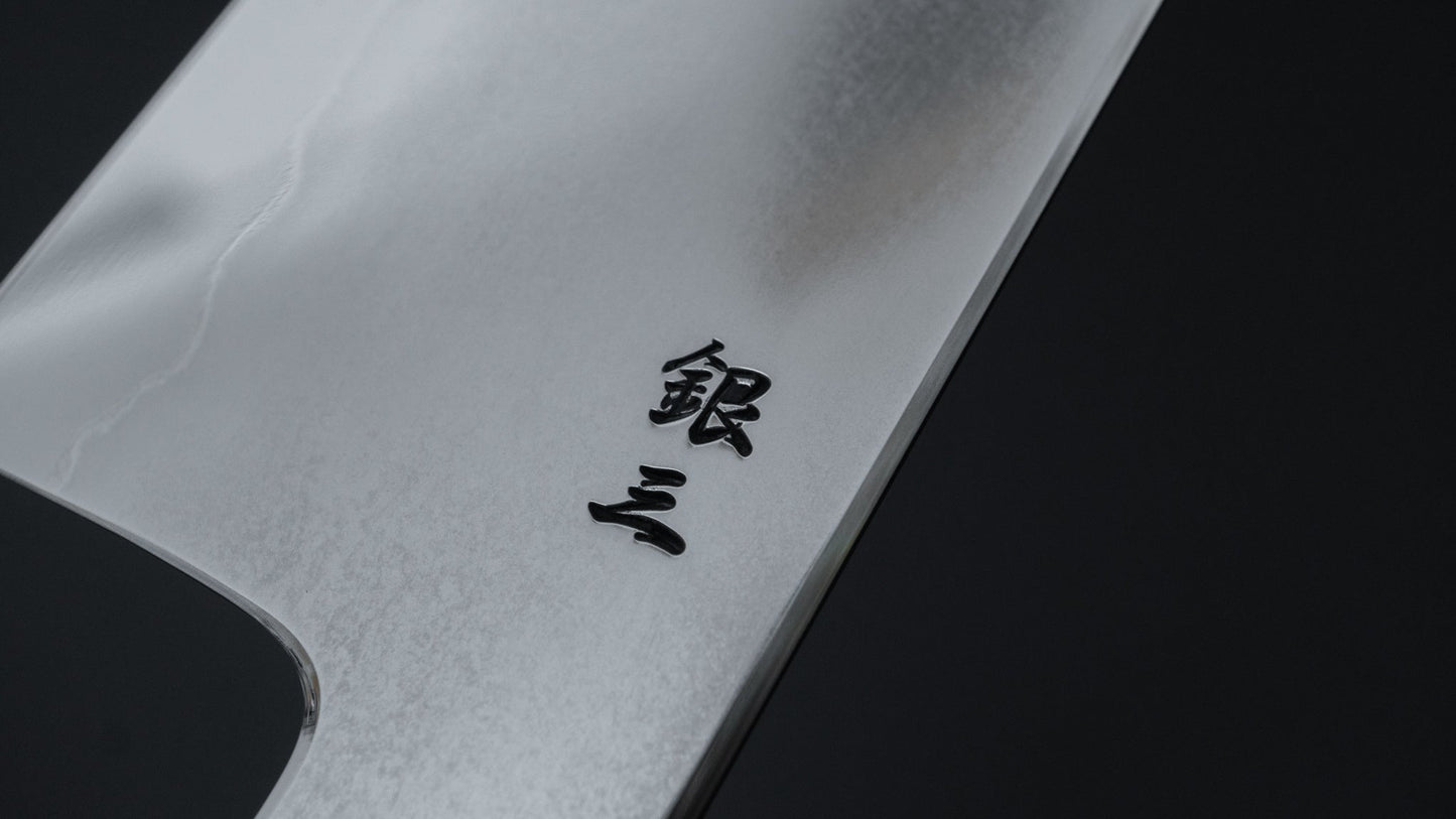 Tetsujin Silver #3 Metal Flow Gyuto 240mm Taihei Makassar Ebony Handle