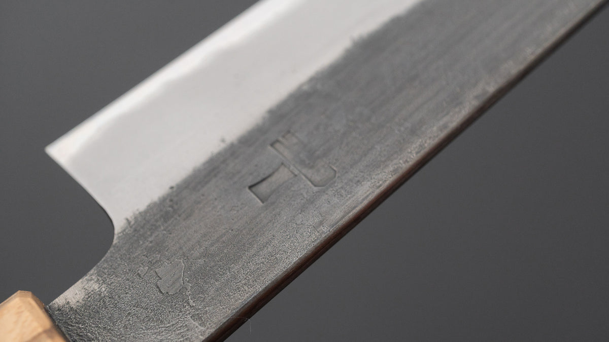 Hitohira Hinode Nashiji White #2 Stainless Clad Sujihiki 210mm Wood Handle