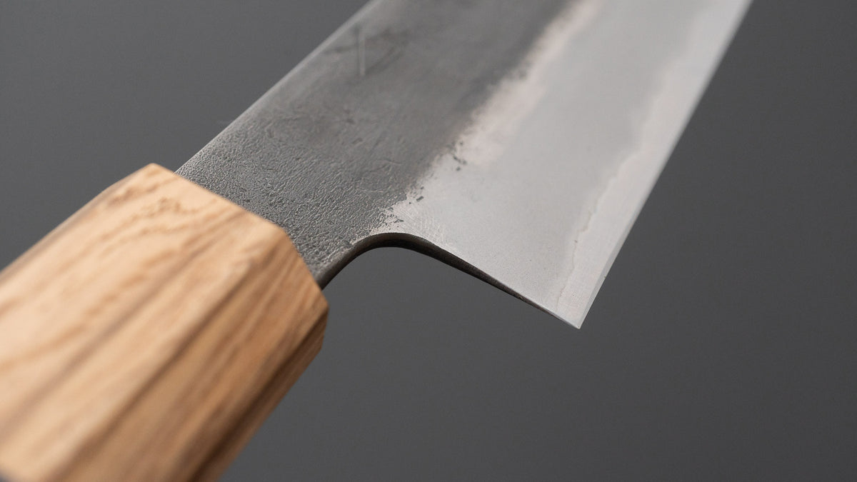 Hitohira Hinode Nashiji White #2 Stainless Clad Sujihiki 210mm Wood Handle