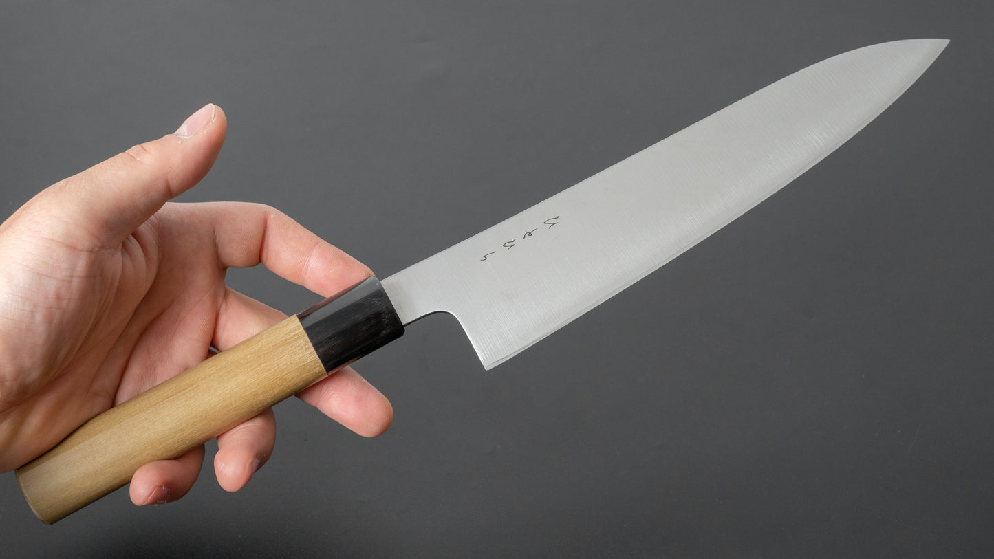Hitohira KH roestvrij Gyuto 210 mm Ho houten handvat (D-vorm)