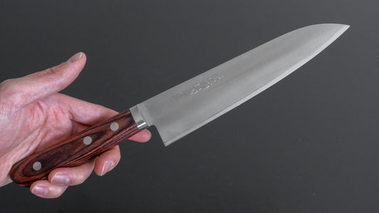 Hitohira Imojiya MZ VG-1 Gyuto 180mm Imitation Mahogany Handle