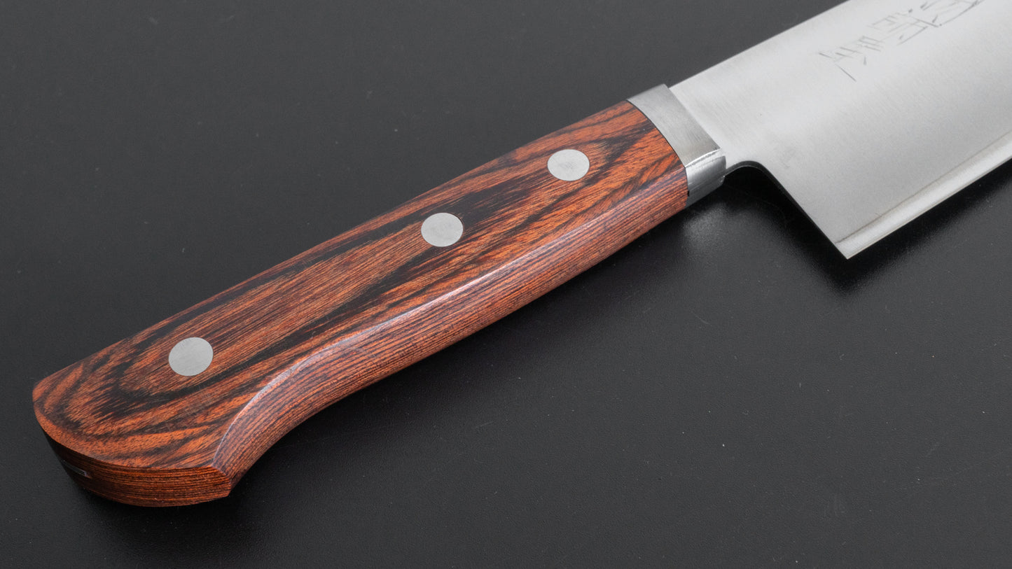 Hitohira Imojiya MZ VG-1 Santoku 165mm Imitation Mahogany Handle